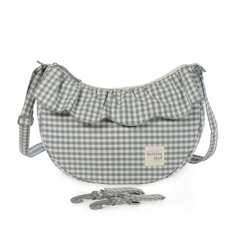 Walking Mum - Crossbody Bag - Gondola Praliné Vichy Matcha - Mabel & Fox