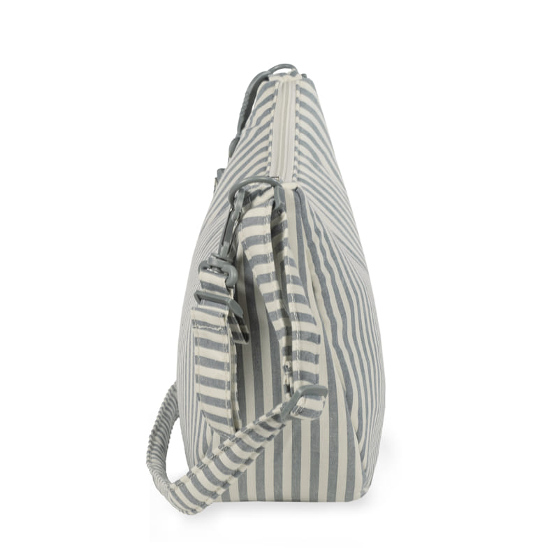 Walking Mum - Crossbody Bag - Praliné Strips Matcha - Mabel & Fox