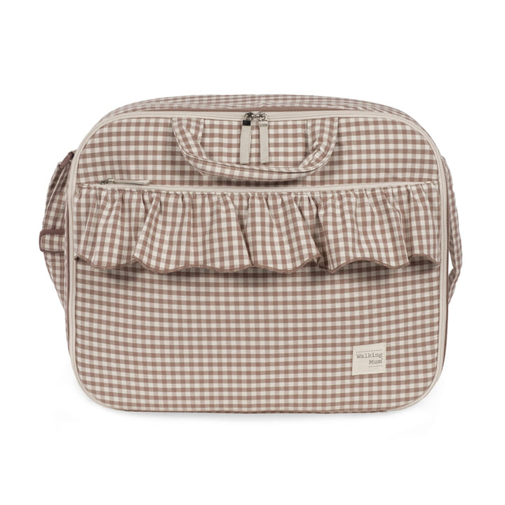 Walking Mum – Maternity Suitcase – Praliné Vichy Moka - Mabel & Fox