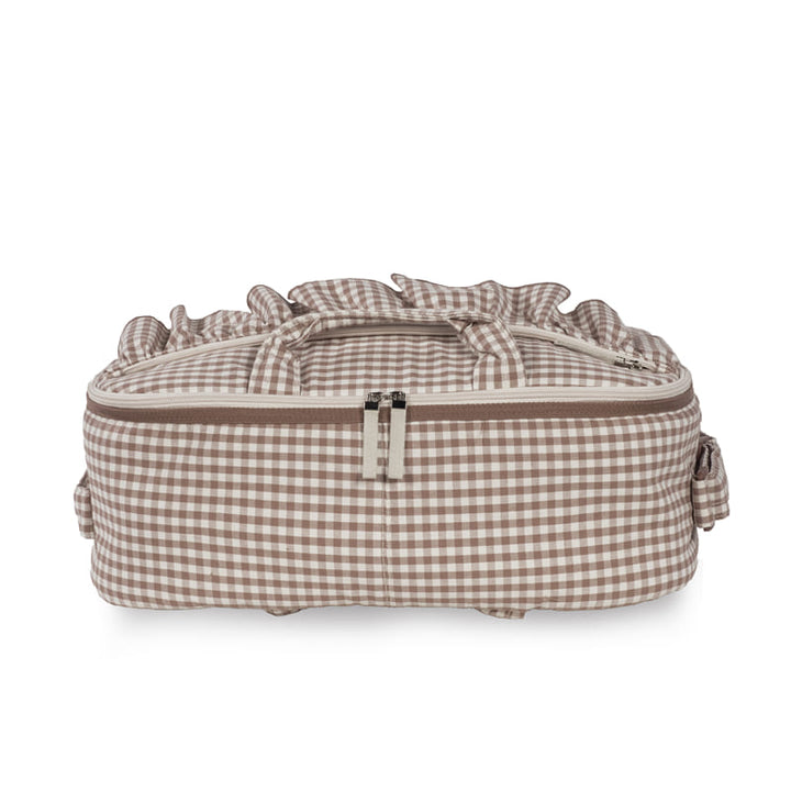 Walking Mum – Maternity Suitcase – Praliné Vichy Moka - Mabel & Fox