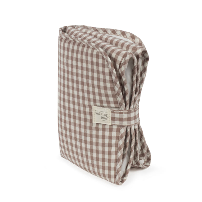 Walking Mum - Changing Mat - Praliné Vichy Moka - Mabel & Fox