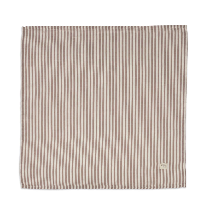 Walking Mum – Muslin Swaddle – Praliné Stripes Moka - Mabel & Fox