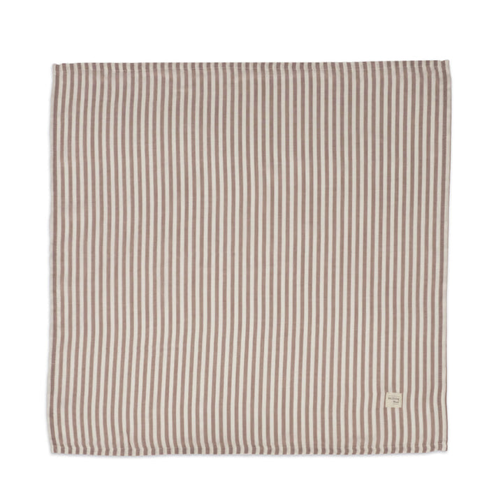 Walking Mum – Muslin Swaddle – Praliné Stripes Moka - Mabel & Fox
