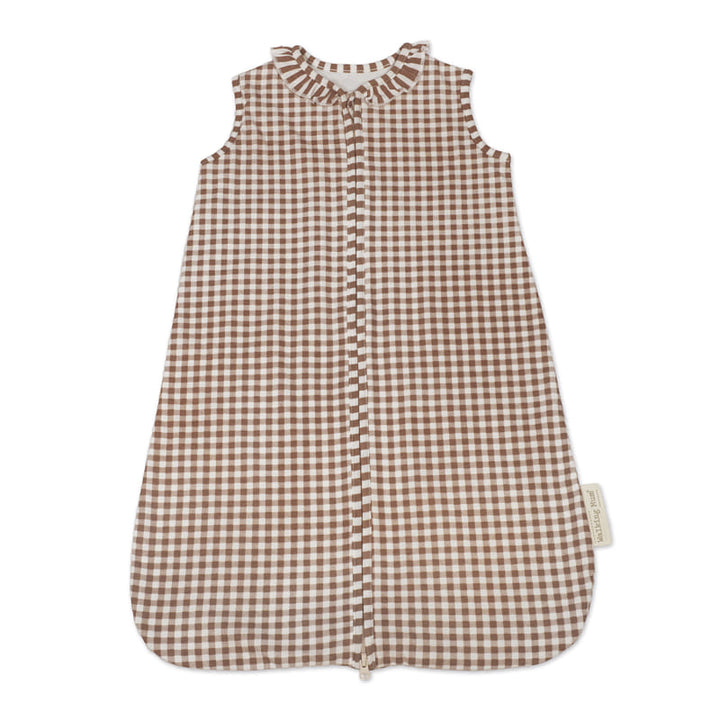 Walking Mum - Baby Sleeping Bag – Praliné Vichy & Strips Moka