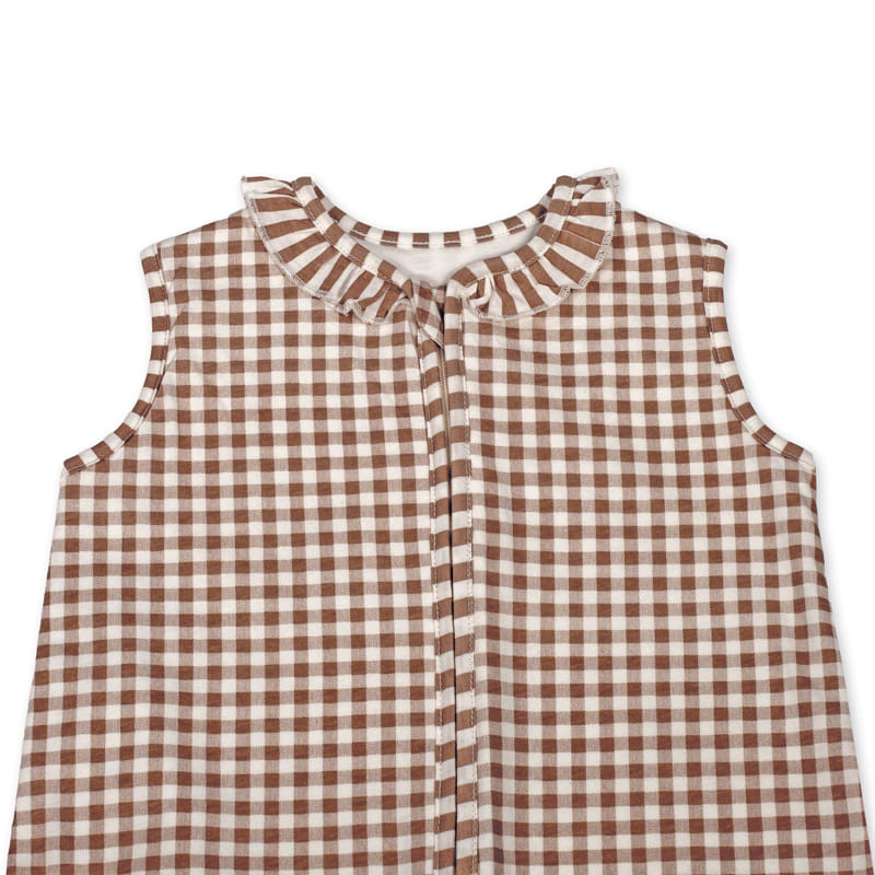 Walking Mum - Baby Sleeping Bag – Praliné Vichy & Strips Moka