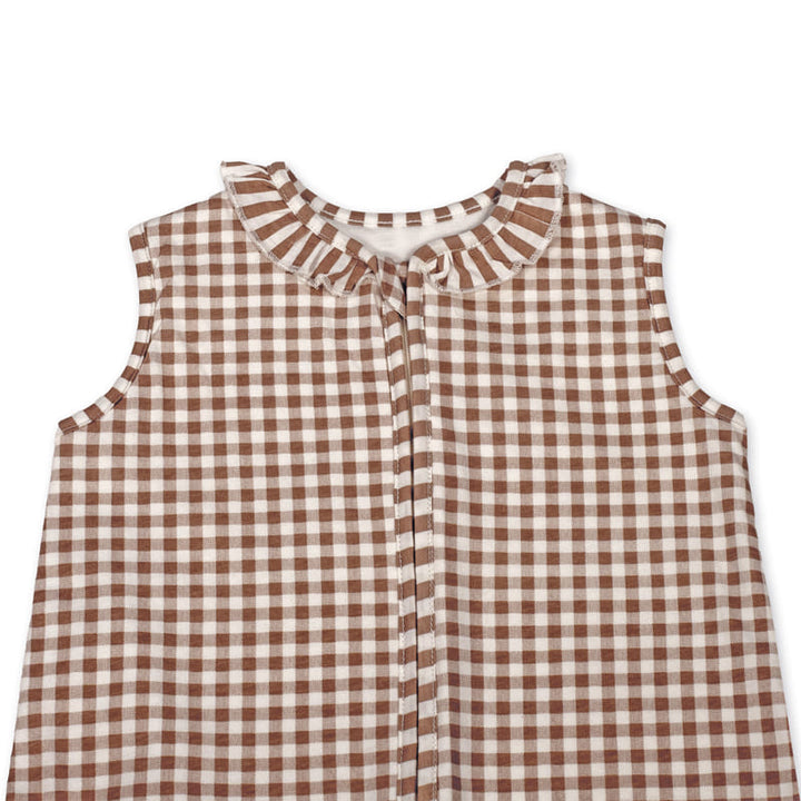 Walking Mum - Baby Sleeping Bag – Praliné Vichy & Strips Moka