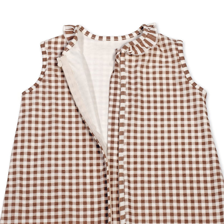 Walking Mum - Baby Sleeping Bag – Praliné Vichy & Strips Moka