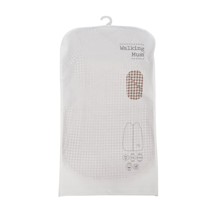 Walking Mum - Baby Sleeping Bag – Praliné Vichy & Strips Moka
