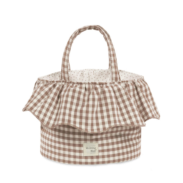 Walking Mum – Organizer Basket – Praliné Vichy Moka