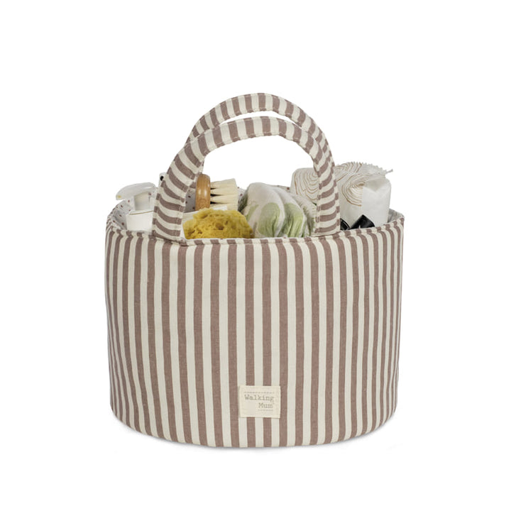 Walking Mum – Organiser Basket – Praliné Strips Moka