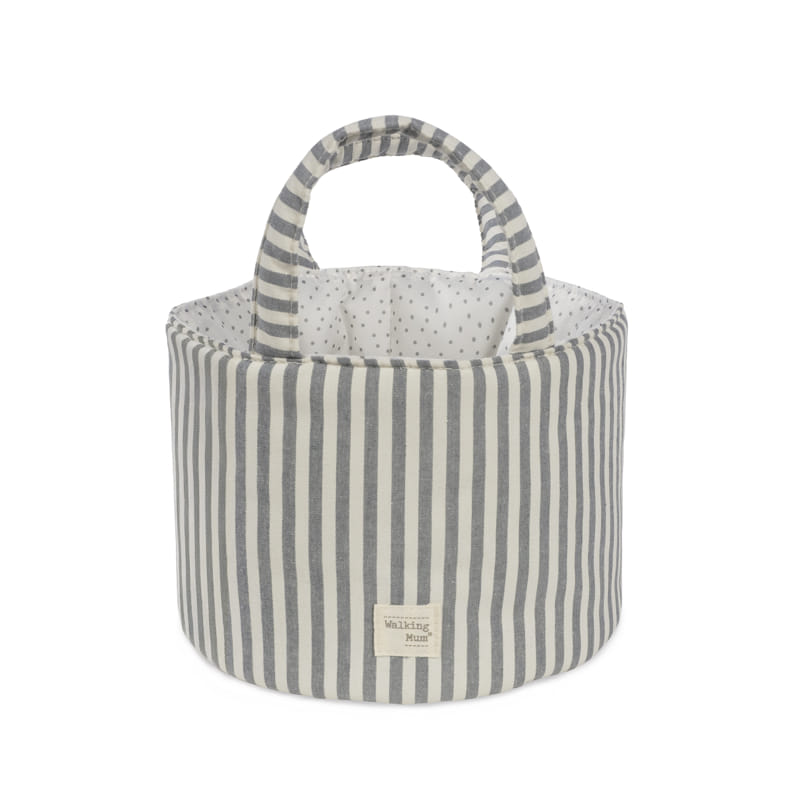 Walking Mum – Organiser Basket – Praliné Strips Matcha - Mabel & Fox