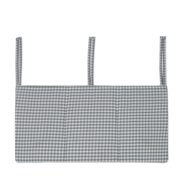 Walking Mum – Cot Organiser – Praliné Vichy & Strips Matcha - Mabel & Fox