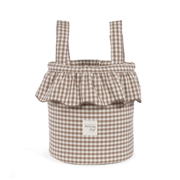 Walking Mum – Bucket Bag –  Praliné Vichy Moka - Mabel & Fox