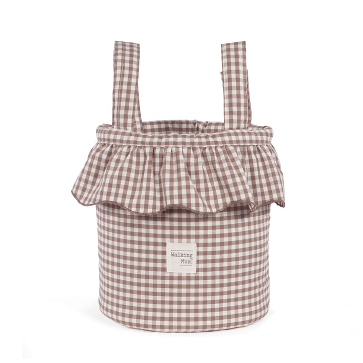 Walking Mum – Bucket Bag –  Praliné Vichy Moka