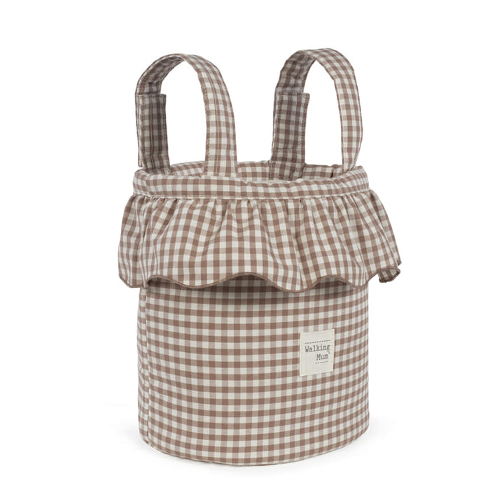 Walking Mum – Bucket Bag –  Praliné Vichy Moka - Mabel & Fox