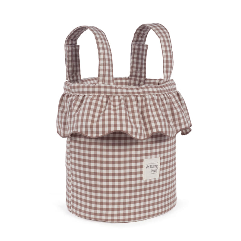 Walking Mum – Bucket Bag –  Praliné Vichy Moka