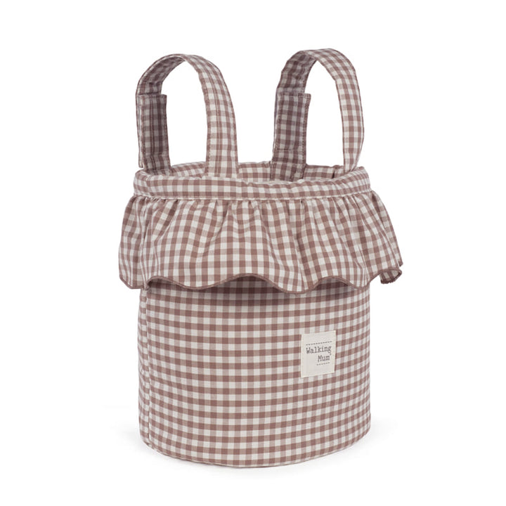 Walking Mum – Bucket Bag –  Praliné Vichy Moka