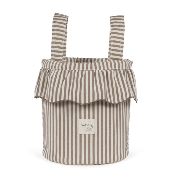 Walking Mum – Bucket Bag –  Praliné Strips Moka