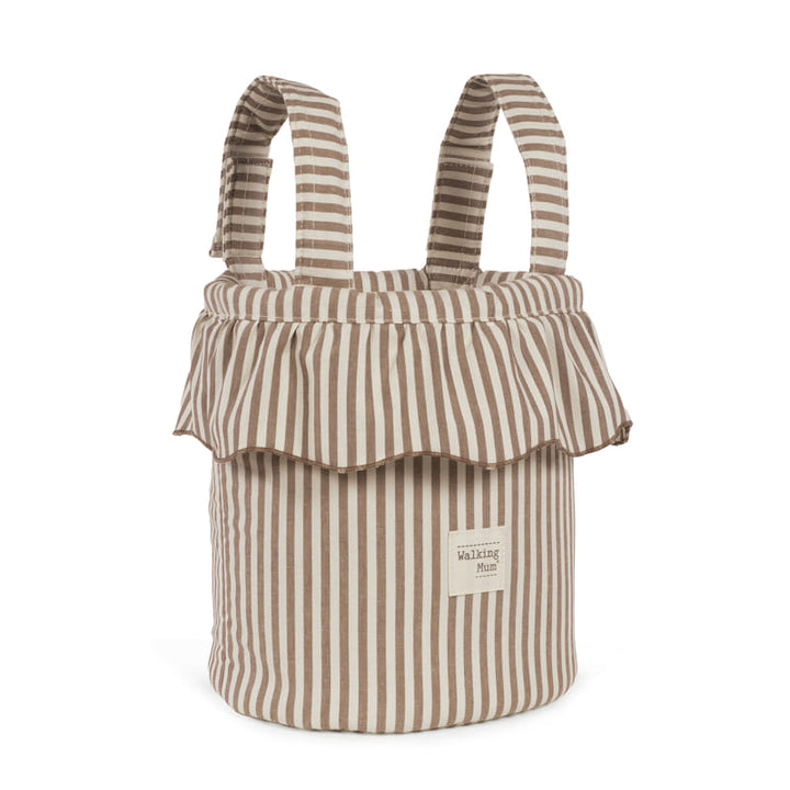 Walking Mum – Bucket Bag –  Praliné Strips Moka