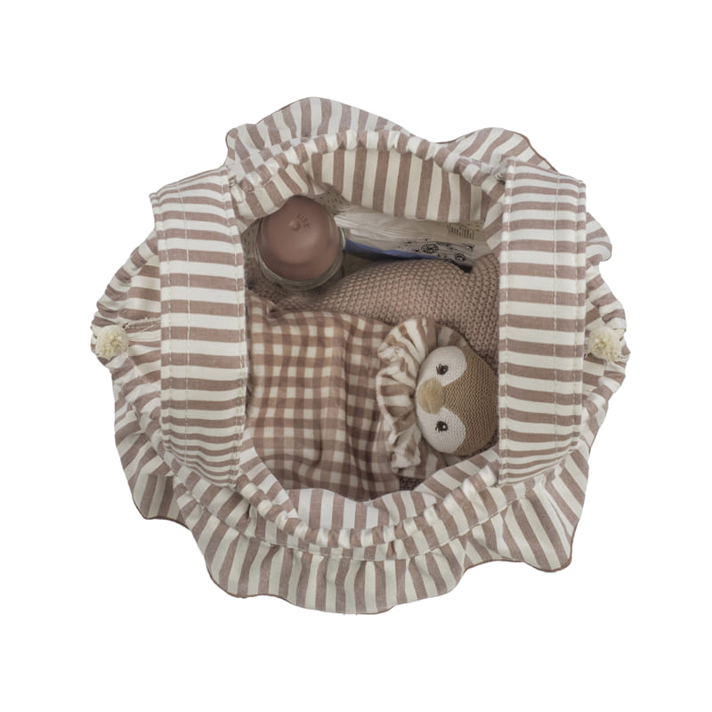 Walking Mum – Bucket Bag –  Praliné Strips Moka