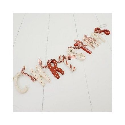 Gainsborough Giftware - Christmas Wooden Garland, 60cm