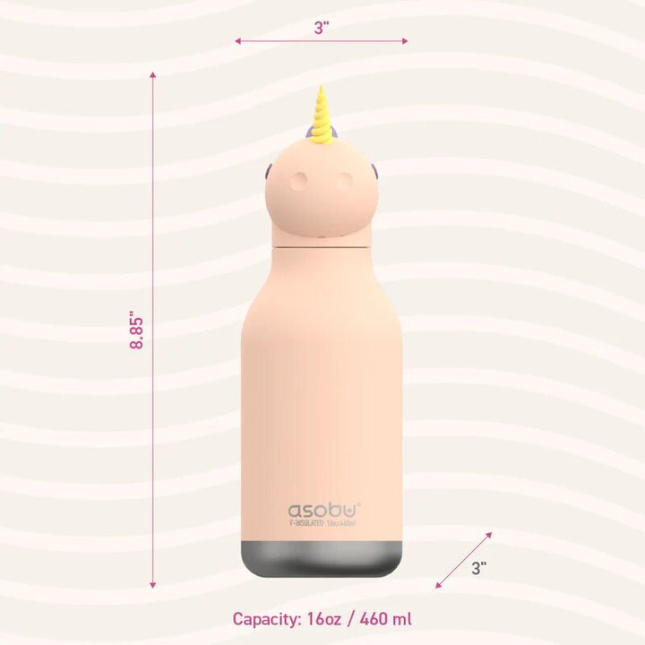 Asobu – Bestie Water Bottle – Sparkle the Unicorn - Mabel & Fox