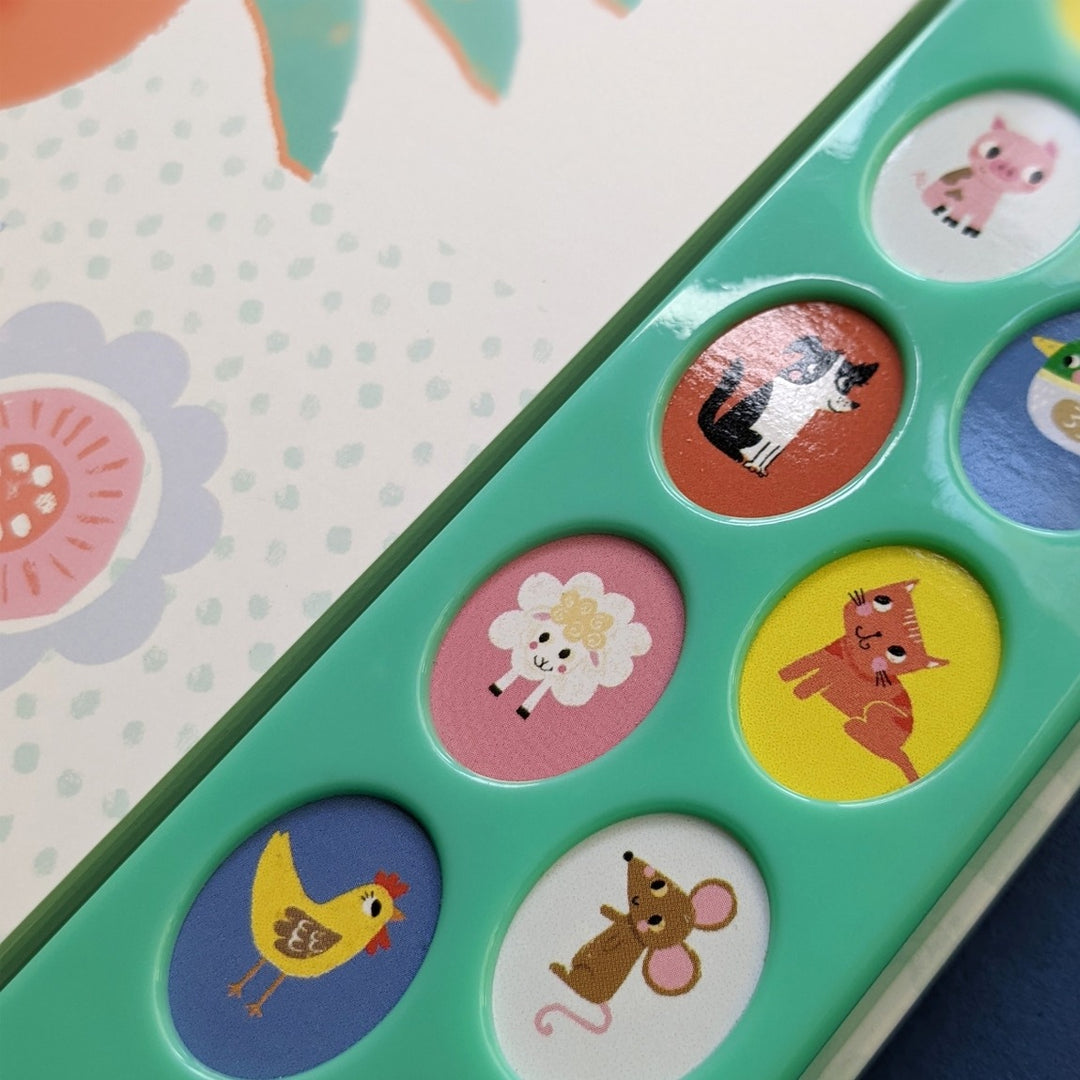 12 Button Sound Book - Playtime Pals Farm - Mabel & Fox