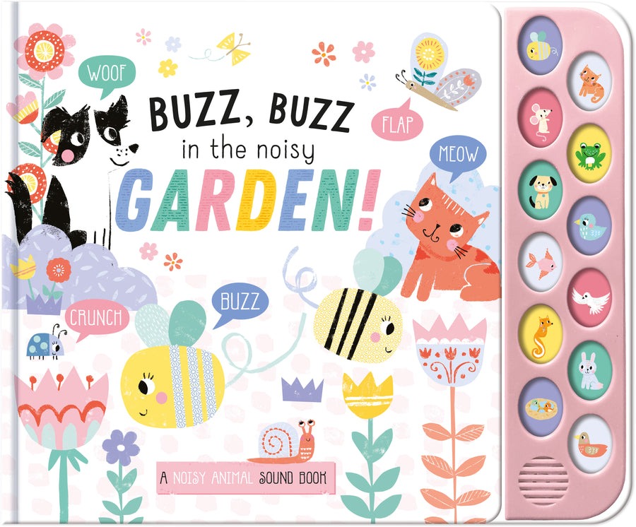 12 Button Sound Book - Playtime Pals Garden - Mabel & Fox