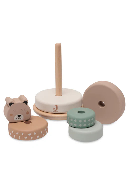 Jollein - Wooden Rocking Ring Stacker - Jungle Jambo - Mabel & Fox