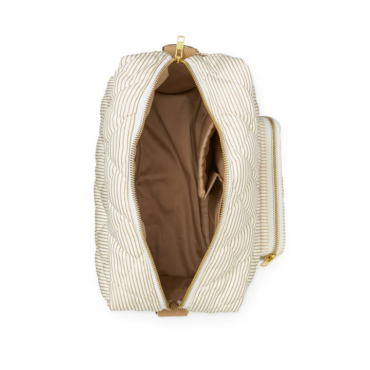 Cam Cam Copenhagen - Small Changing Bag - Classic Stripes Camel - Mabel & Fox