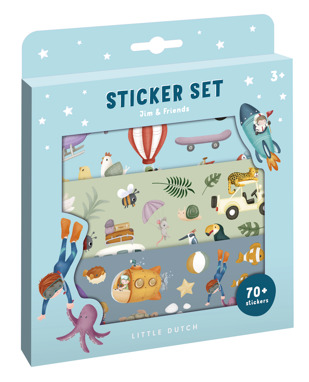 Little Dutch - Stickerset - Jim & Friends