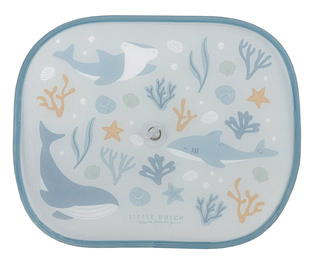 Little Dutch Car Sunshades Ocean Dreams Blue Mabel & Fox