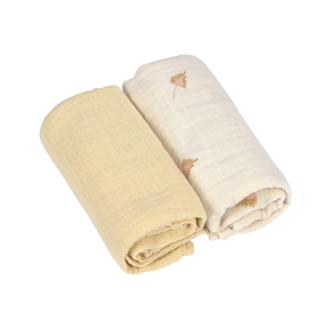 Lassig - Swaddle Blanket M -Curry- 2 Pack