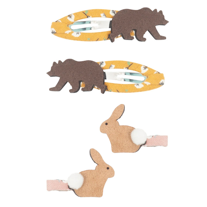 Mimi & Lula - Clic Clac Hair Clips - Bunny & Bear