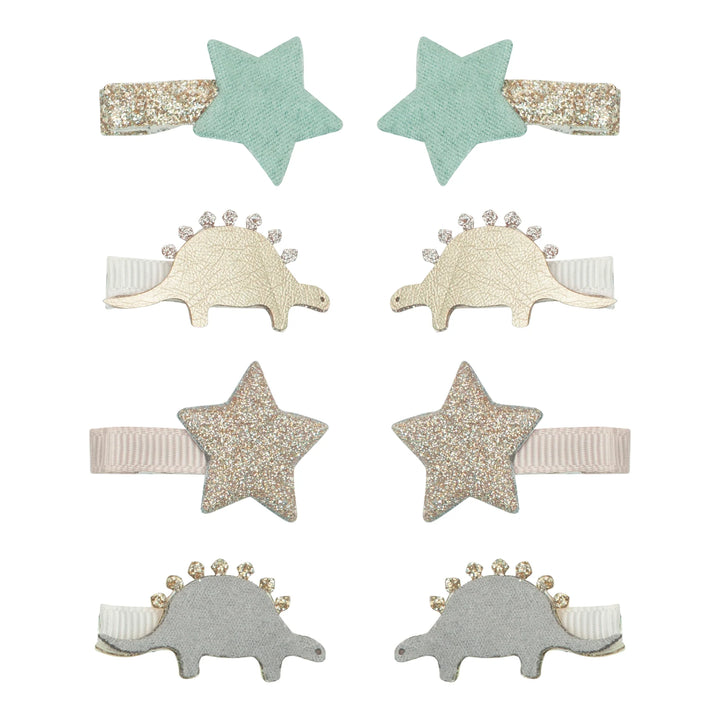 Mimi & Lula - Mini hair Clips -Dreamer Dinosaur (8 Pack)