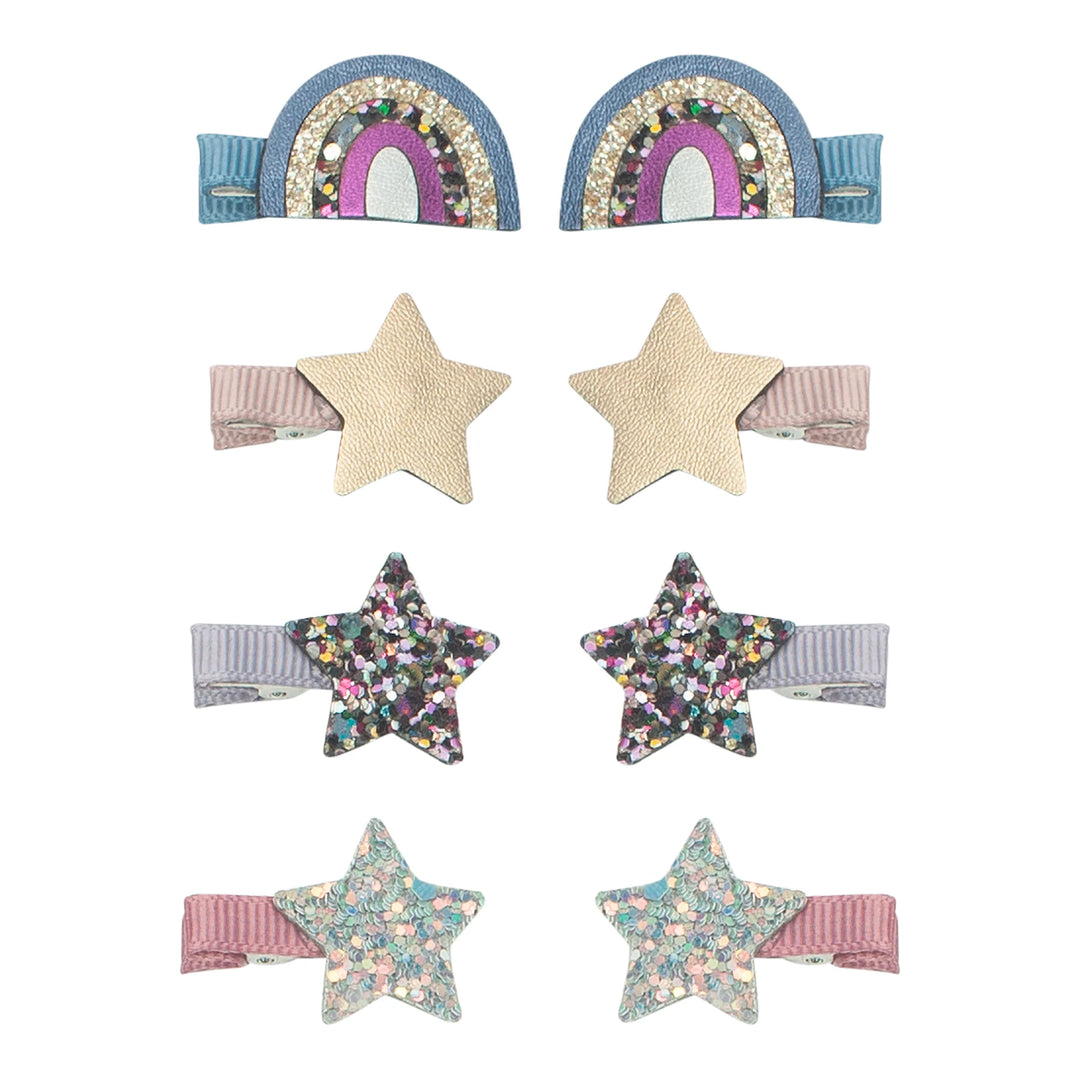 Mimi & Lula - Mini hair Clips -Ziggy Over The Rainbow - Mabel & Fox