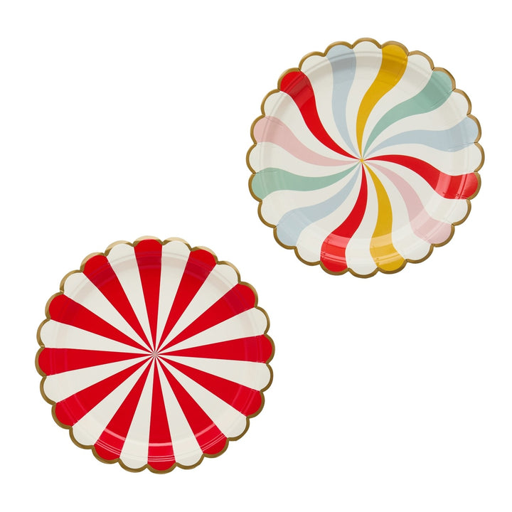 HootyBalloo By Green Club - Circus Paper Plates - Pack of 8