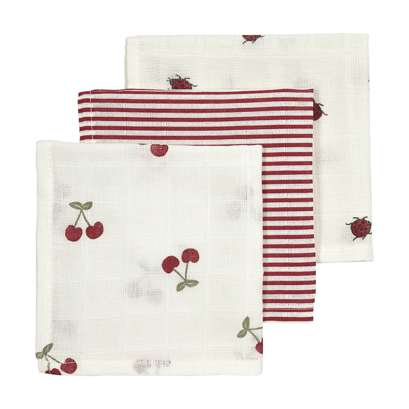 Meyco – Muslin Cloths 30x30cm (3 Pack) – Girly Garden Multicolor