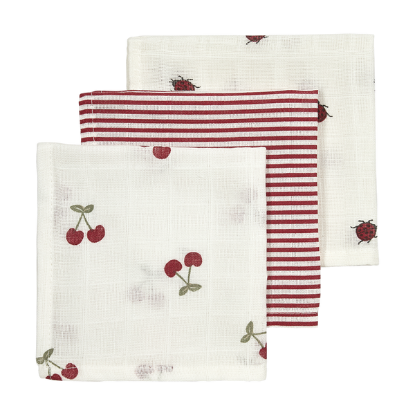 Meyco – Muslin Cloths 30x30cm (3 Pack) – Girly Garden Multicolor