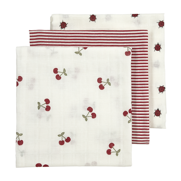 Meyco – Muslin Cloths 70x70cm (3 Pack) – Girly Garden Multicolor