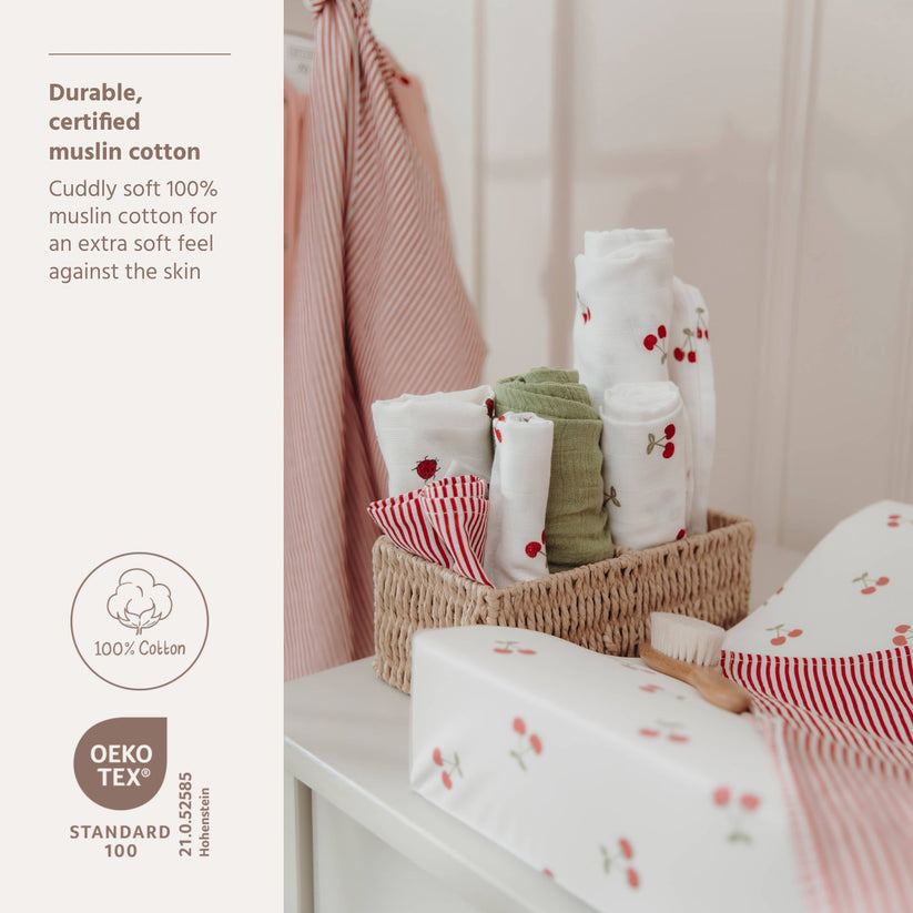 Meyco – Muslin Cloths 70x70cm (3 Pack) – Girly Garden Multicolor