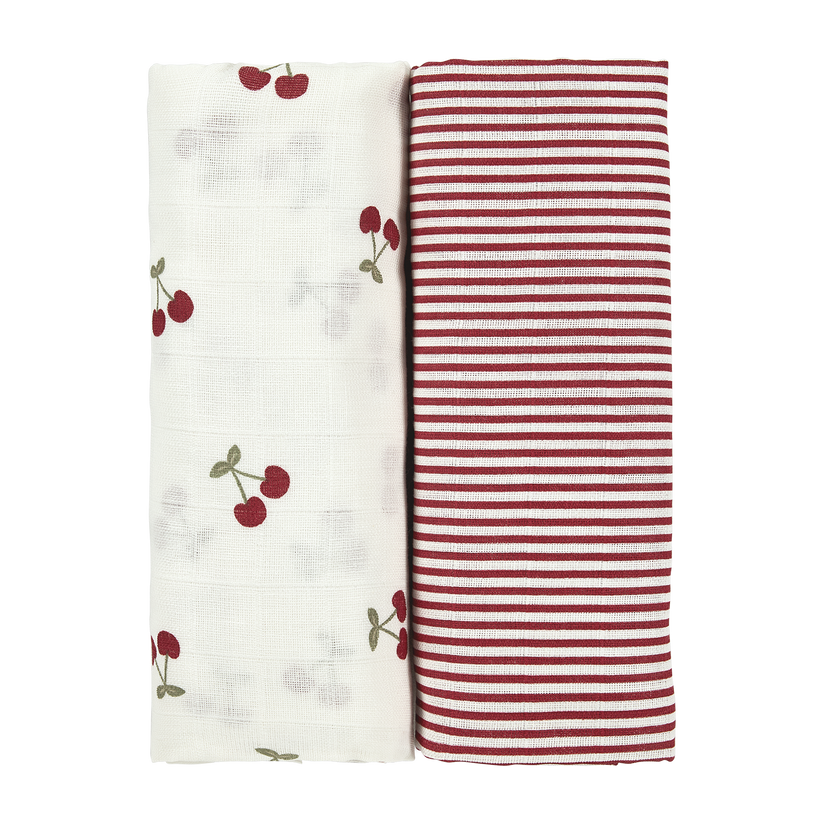 Meyco – Muslin Cloths 120x120cm (2 Pack) – Girly Garden Multicolor