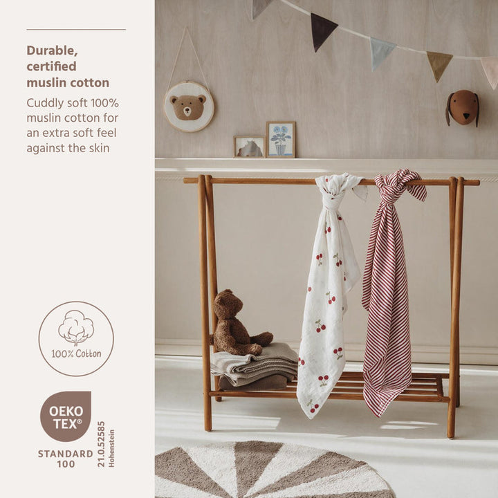 Meyco – Muslin Cloths 120x120cm (2 Pack) – Girly Garden Multicolor