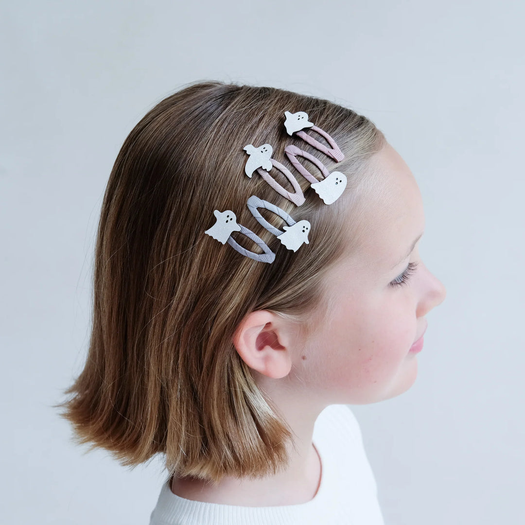 Mimi & Lula - Mini Clic Clac Hair Clips - Ghost - Mabel & Fox
