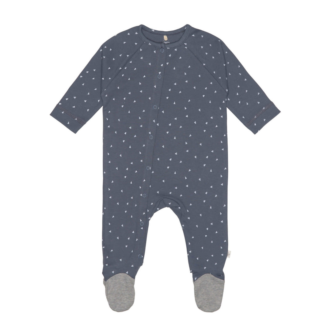 Lassig - Pyjamas With Feet - Cozy Colours -Triangle Blue