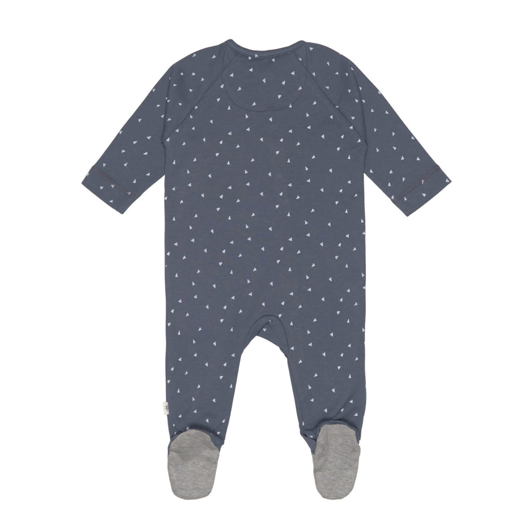 Lassig - Pyjamas With Feet - Cozy Colours -Triangle Blue