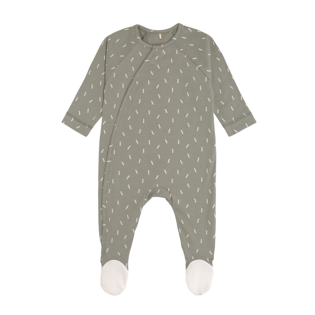 Lassig - Pyjamas With Feet - Speckles - Olive