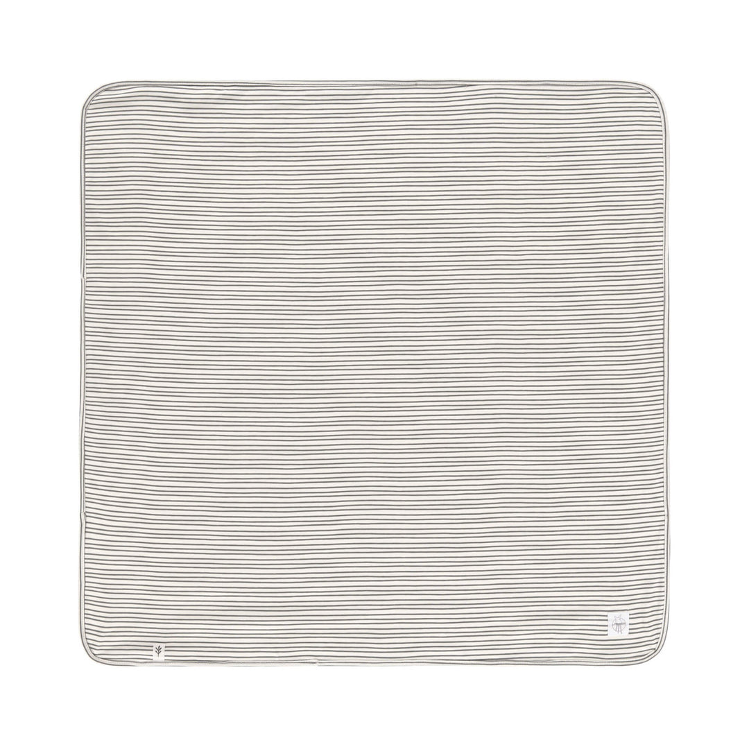 Lassig -Interlock Blanket - Striped Grey