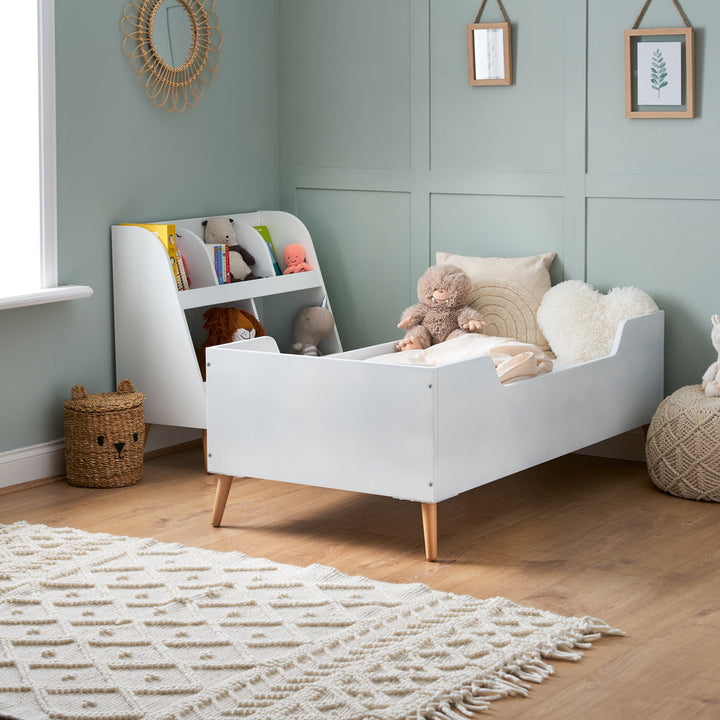 OBaby - Maya Toddler Bed - White with Natural