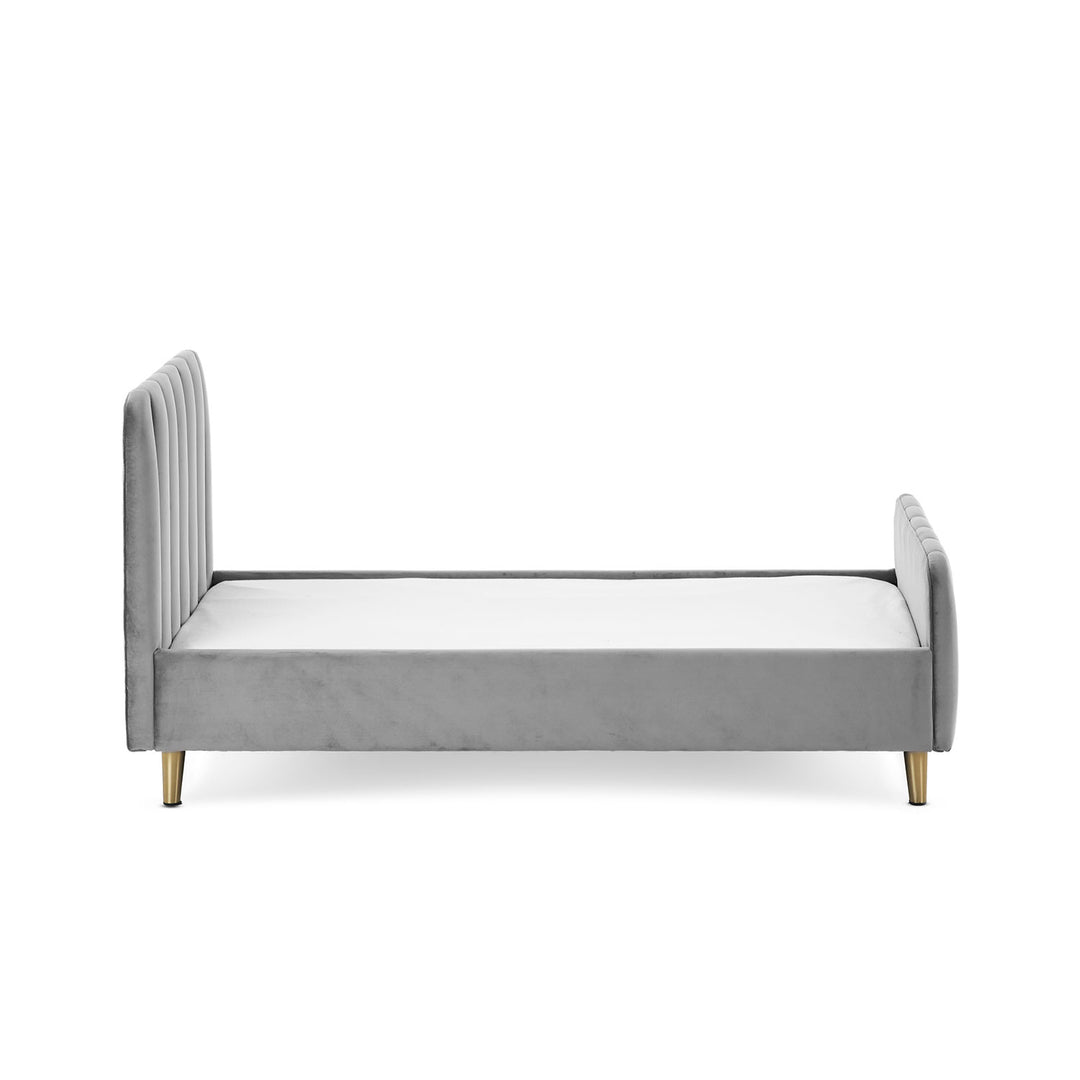 OBaby - Gatsby Velvet Toddler Bed - Grey